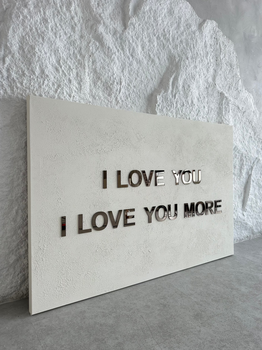 I LOVE YOU // I LOVE YOU MORE - BROWN MIRROR