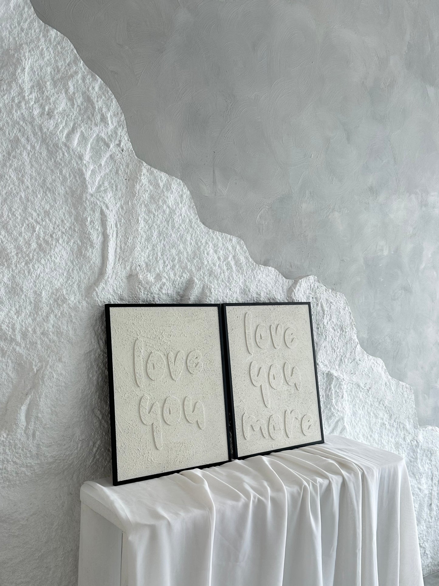 LOVE YOU // LOVE YOU MORE - FRAMED ART